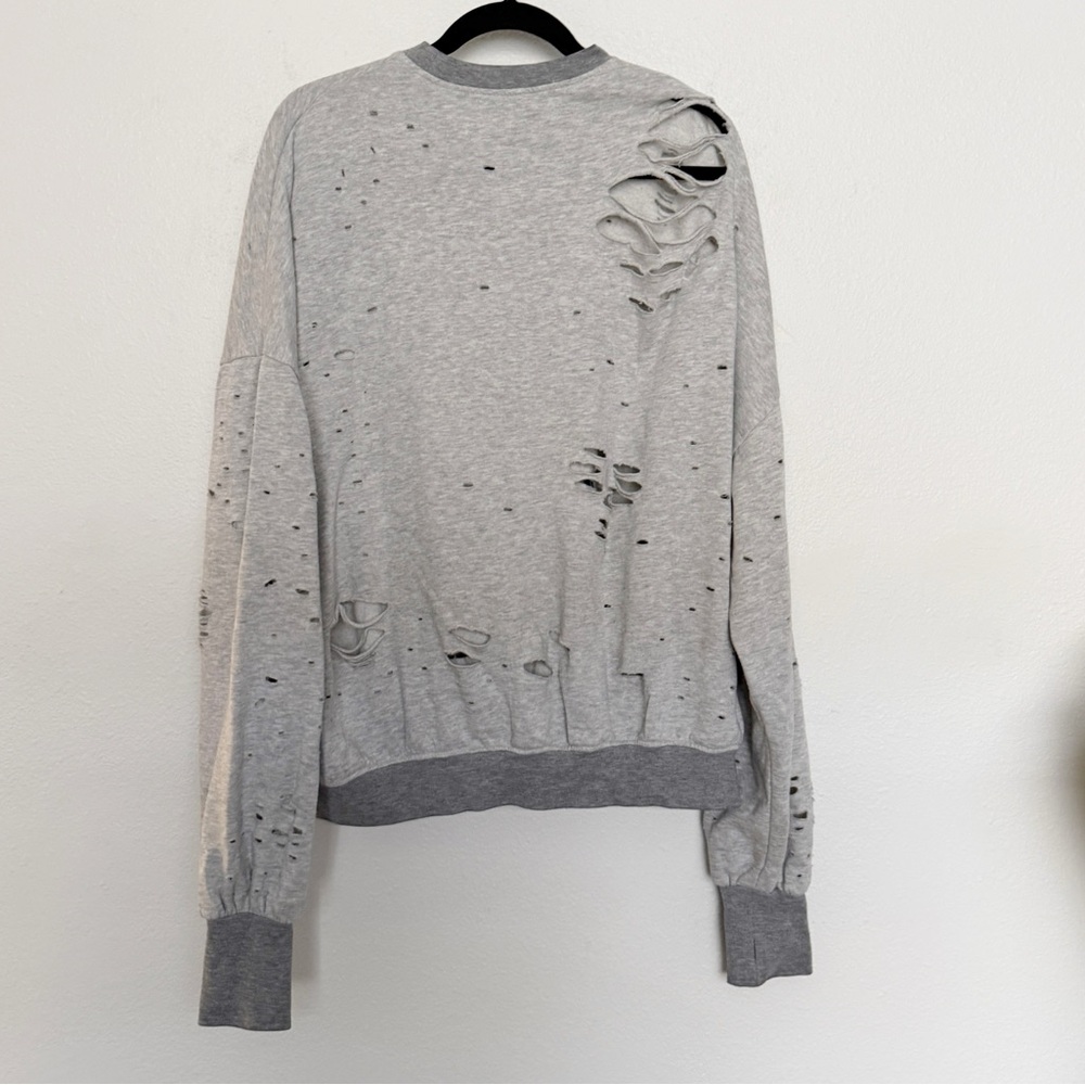 The Laundry Room Canyon Rally Oversized Distressed Motorcycle Sweatshirt S - Picture 2 of 6